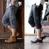 【メンズ】 (アドルフ) Adolf ウエストリブ クロップドパンツ