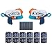 XShot Excel Double Kickback Foam Dart Blaster Combo Pack (8 Darts 6 Cans)