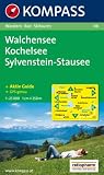 Walchensee - Kochelsee - Sylvenstein - Stausee 1 : 25 000: Wanderkarte mit Kurzf�hrer, Radrouten und Skitouren. GPS-genau und Aktiv Guide - 