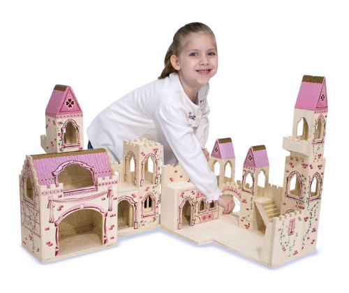 Melissa & Doug Deluxe Wooden Folding Princess Castle