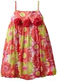 Bonnie Jean Girls 2-6X Floral Print Bubble Dress, Multi, 5