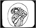 Decorated Mouse Pad with man, 