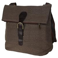 New Style Canvas 2-way Convertible Shoulder Bag and Backpack Brown
