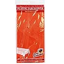 Party Dimensions Single Count Rectangular Plastic Tablecover, 54 by 108-Inch, Orange