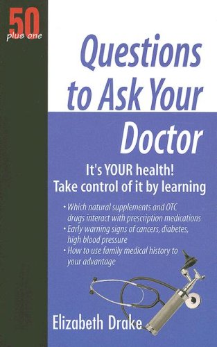 50 Plus One Questions to Ask Your Doctor (Thorndike Large Print Health, Home and Learning) under Large Print in The Books Store