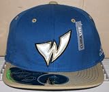 Washington Wizards Blue/Gold Script Logo Flex Fitted Hat Cap