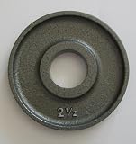 2 1/2 lb. Grey Machined Olympic Plates (Pair)