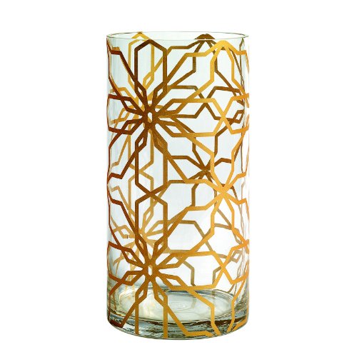 Esprit Home E-S1038-049-13,5-27 Vase Viola 13.5 cm x 27 cm gold Preisvergleich