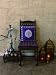 Sultans Palace ~ Purple Blue Moroccan Vintage Print Cushion Cover 17x17