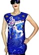 Return to NYC Sequin Ruche Dress
