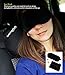 Comfy Travel Buddy Travel Air Pillow for Car, Airplane, Bus, Train, Home and Office Use, Black - Best Neck and Lumbar Support - Includes a Pack Sack and a Free Premium Quality Eye Mask Kit & Ear Plugs