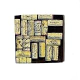 Wine Corks Square Stone Coaster Set