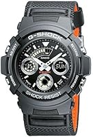 G-Shock  AW-591MS-1AER Men's Quartz Watch with Black Dial Analogue - Digital Display and Black Other Strap