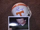 PEYTON MANNING SIGNED AUTOGRAPHED TENNESSEE MINI HELMET COA + HOLOGRAM