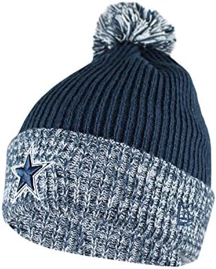 New Era Flurry Frost Team Logo Ribbed Cuff Knit Beanie Cap Hat - (Various Teams) (DALLAS COWBOYS)