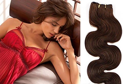 Beauty Wig World 22" 55cm 100g Pre Bonded One Piece Body Wave Hair Weft Remy Human Hair Extensions #6-chestnut brown