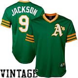MLB Majestic Reggie Jackson Oakland Athletics Cooperstown Fan Replica Jersey - Green (Small)