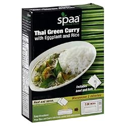 Spaa Natural Foods Green Curry, Basil and Eggplant Jasmine Rice Meal, 11.64-Ounce Box (Pack of 12)