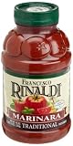 Francesco Rinaldi Traditional Marinara Pasta Sauce Jars, 45-Ounce (Pack of 4)
