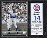 Ernie Banks Chicago Cubs 12x15 Plaque with 8x10 Photograph and Plate