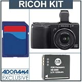 Ricoh Caplio GX200 Viewfinder Kit with Spare Battery, 4GB SD Card