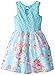 Pinky Pink Little Girls' Floral Print Dress with Crinoline