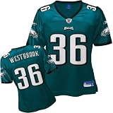 Brian Westbrook Green Reebok Replica Philadelphia Eagles Women's Jersey
