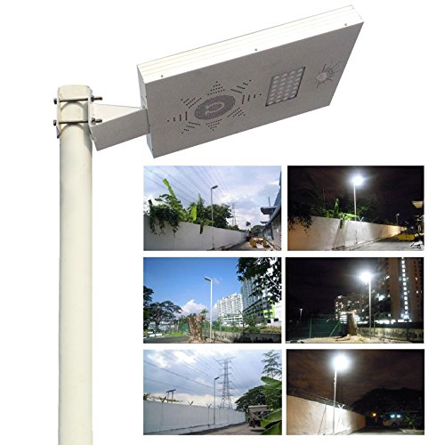 Solar Light Mart Solar Omega Street Light with LiFePO4 Lithium Battery Technology & PIR Motion Sensor & Dimmable Feature