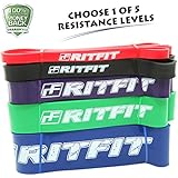 RitFit Pull Up Bands - Assisted Pull-up Resistance Exercise Bands