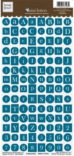 Heidi Grace Frost Blvd. Embossed Stickers-Mini Letters