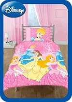 Disney Princess Shimmering Duvet Cover Set, Multi, Single