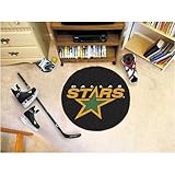 Dallas Stars Puck Shaped Rug