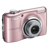 Nikon Coolpix L23 Digitalkamera (10 Megapixel, 5-fach opt. Zoom, 6,7 cm (2,7 Zoll) Display, bildstabilisiert) pink, rosa