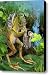 Saxophone playing frog. Canvas Print / Canvas Art - Artist Gina Femrite