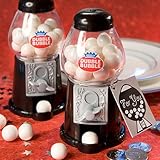 IMAGE OF Dubble Bubble gumball machine favors - black and white (Set of 72)