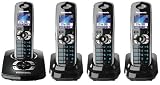 Panasonic KXTG8324 Colour DECT Quad With Answer Machine - Black Electronics