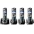 Panasonic KXTG8324 Colour DECT Quad With Answer Machine - Black