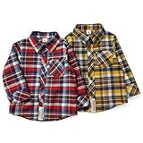 【アウトレット】 La Chiave 長袖シャツ (80～130cm) キムラタンの子供服 レッド 95 ( 53306x53506-153 )