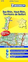Bas-Rhin, Haut-Rhin, Territoire De Belfort (Michelin Local Maps)