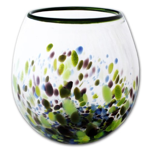 Nature Luminous Forest Aquarium Glass Fish & Betta Bowl - 1 Gallon Hand Blown - Free Shipping