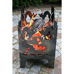 Feuersäule / Feuerkorb KATZE Gr. L aus Stahl - von SvenskaV