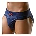 Yogi Sports S&C Gym Athletic Cotton Supporter Back Covered with Cup Pocket for Mens (Backcovered Navy Blue, 72-77 cms)