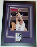 Trent Dilfer Autographed Photo Cut Custom Framed with a Baltimore Ravens Super Bowl XXXV 8x10 Photo