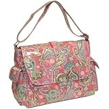 Kalencom Laminated Buckle Bag, Cotton Candy Paisley Pink