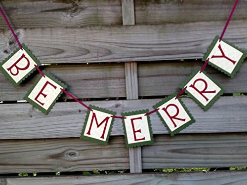 Be Merry Banner - Christmas Decoration and Photo Prop