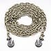 3/8" X 20' Grade 70 Short Link Transport Chain, Binder Chain with Clevis Grab Hooks