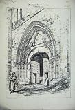 Exterior View Ardennes Abbey Church Door France Print