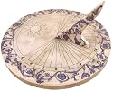 Esschert Design USA Ceramic Sundial-Blue/White