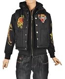 Ed Hardy 23 Pocket Vest & Hoodie Set (Sizes 4 7) dark gray, 4/5 51aTXYPuiGL. SL160 Ed Hardy 23 Pocket Vest & Hoodie Set (Sizes 4 7) dark gray, 4/5