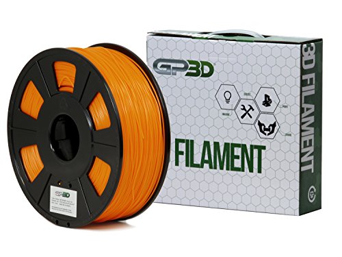 GP3D ABS Orange 3D Printer Filament - 1KG 1.75mm 2.2lbs. Compatible With 3D Printers Reprap, Makerbot Replicator 2, Makergear M2 and up, Afinia, Solidoodle 2, Printrbot